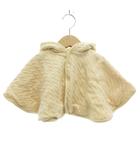 ラルフローレン RALPH LAUREN ケーブルニットポンチョ マント フード 80 アイボリー /GV ■GY14