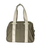 アニエスベー agnes b. ナイロン レザー ミニボストンバッグ ハンドバッグ ベージュ ■GY14