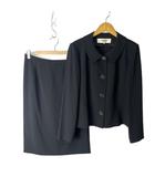 ピエールカルダン Pierre Cardin セットアップ ジャケット スカート ストライプ 13 ネイビー ■GY14