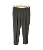 グリーンレーベルリラクシング ユナイテッドアローズ green label relaxing チェックパンツ タックパンツ パンツ 38 グレー ■GY14