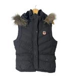 ポロジーンズ ラルフローレン POLO JEANS ダウンベスト ベスト ダウン フーディ M ブラック ■GY14