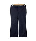 ラルフローレン RALPH LAUREN フレアパンツ ワイドパンツ スラックス ローウエスト 11 L 紺 ネイビー ■GY14