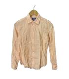 ポロ ラルフローレン POLO RALPH LAUREN リネン ストライプシャツ カジュアル 長袖 XXS オレンジ ■GY14
