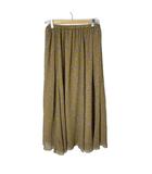 イエナ IENA 花柄 フレアスカート イージー ロング丈 36 イエロー からし色 ピンク ■GY43