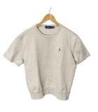 ポロ ラルフローレン POLO RALPH LAUREN スウェット Tシャツ カットソー ロゴ刺繍 半袖 M ベージュ