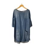 ジャーナルスタンダード JOURNAL STANDARD ワンピース ひざ丈 長袖 ブラウス F インディゴ ■GY48