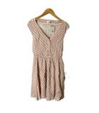 スナイデル SNIDEL ワンピース ひざ丈 総柄 ノースリーブ F ■GY43