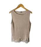 ダーマコレクション dama collection ベスト ノースリーブ ニット M ベージュ