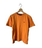 バーバリーブラックレーベル BURBERRY BLACK LABEL Tシャツ カットソー 半袖 無地 2 オレンジ ■GY43
