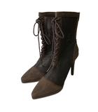 リゼクシー RESEXXY メッシュ レースアップブーツ S ブラウン ■GY43