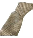 ネクタイ 刺繍 シルク ベージュ