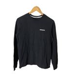 パタゴニア Patagonia Tシャツ 長袖 ロゴ カットソー XS ブラック ■GY06
