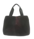 イッセイミヤケ ISSEY MIYAKE 3Dスチーム プリーツ ハンドバッグ トートバッグ ショルダーバッグ 黒 ブラック 赤 レッド /AN5