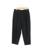 コムデギャルソン COMME des GARCONS AD2017 ウールワイドテーパードパンツ タック ジッパーフライ S ネイビー /DO ■OS