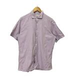 エルメネジルドゼニア Ermenegildo Zegna シャツ 半袖 カジュアルシャツ L ピンク ■GY06