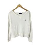 ポロ ラルフローレン POLO RALPH LAUREN Tシャツ カットソー ガゼット 長袖 M ホワイト ■GY06