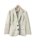 ダブルスタンダードクロージング ダブスタ DOUBLE STANDARD CLOTHING テーラードジャケット 2B シングル 34 ベージュ