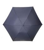 フォクシー FOXEY 折りたたみ傘 アンブレラ 晴雨兼用 ロゴ ネイビー