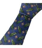 ネクタイ 総柄 シルク ネイビー ■GY06