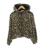 アディダスオリジナルス adidas originals ファー レオパード パーカー ボア ヒョウ柄 M ベージュ 茶 GT5224 /☆G