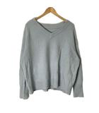 イエナ IENA 長袖 ニット Vネック カシミヤ混 セーター スカイブルー ■GY06