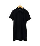 ザラ ZARA ワンピース ひざ丈 半袖 M ブラック