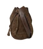 セリーヌ CELINE 巾着 ショルダーバッグ スエード ヴィンテージ ブラウン M14