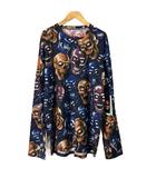 ×Marmot Base Layer L/S Top Skull Tシャツ カットソー 総柄 マルチカラー