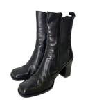 コムサデモード COMME CA DU MODE サイドゴアブーツ ショートブーツ スクエアトゥ 22.5cm ブラック