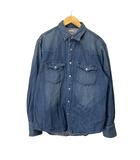 エドウィン EDWIN ウエスタンシャツ デニム シャツ 長袖 M インディゴ