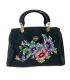 フェイラー FEILER ボストンバッグ ハンドバッグ バッグ 花柄 ブラック