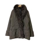 ベラ BELLA コート ラクーンファー ミドル丈 グレー