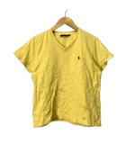 ラルフローレン RALPH LAUREN カットソー Tシャツ Vネック 半袖 L イエロー