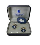 ウェッジウッド WEDGWOOD カフス ピンズ セット ビジネス ブルー