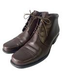 ヴァベーネ vabene ショートブーツ チャッカブーツ レザー シューズ レースアップ 38 ブラウン