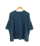フォーティーファイブアールピーエム  45R 45rpm 天竺のビッグスリットTシャツ カットソー 七分袖 ブルー /HK ■OS