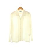 アタッチメント ATTACHMENT 24AW PE/RY STRETCH TROPICAL OVERSIZED OPENCOLLAR L/S シャツ オープンカラー 2 ホワイト /CX ■OS