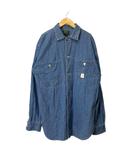 ラルフローレン RALPH LAUREN COUNTRY デニムシャツ ヴィンテージ オールド ダブルポケット L インディゴブルー