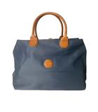 ウンガロ UNGARO ボストンバッグ ハンドバッグ トラベルバッグ ロゴ 大容量 ネイビー