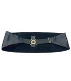 バーバリーズ Burberrys ベルト コルセット ヴィンテージ レトロ ゴム L ブラック