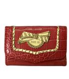 アナスイ ANNA SUI キーケース 4連 型押し レッド