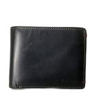 ポールスミス PAUL SMITH 二つ折り財布 コンパクト ウォレット 小銭入れ ブラック