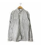 メゾンキツネ MAISON KITSUNE チェックシャツ 長袖 ボタンダウン 40 グレー