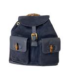 グッチ GUCCI バンブー リュックサック デイパック ネイビー 003・2058・0016