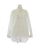 バーバリー BURBERRY cotton blend shirt シャツ コットン ロゴ 長袖 ポケット ホース プリント IT36 白 8067848 /TK