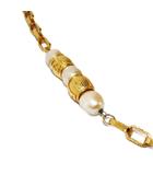 フェンディ FENDI ネックレス ペンダント パール ゴールドカラー /KH ■OH