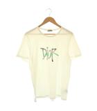 ディオール Dior × SHAWN STUSSY ロゴ刺繍 半袖 Tシャツ カットソー コットン L 白 /NR ■OS