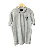 ステューシー STUSSY ポロシャツ カットソー シャツ ワールドツアー L グレー ■GY06