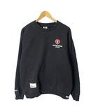 アベイシングエイプ A BATHING APE AAPE BY A BATHING APE スウェット トレーナー ラバーワッペン ロゴ L ブラック