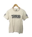 ステューシー STUSSY OLD ヴィンテージ Tシャツ カットソー ロゴ 半袖 S ベージュ系 ☆AA★
